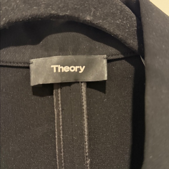 Theory Black Women's Blazer with Belt - Picture 3 of 6